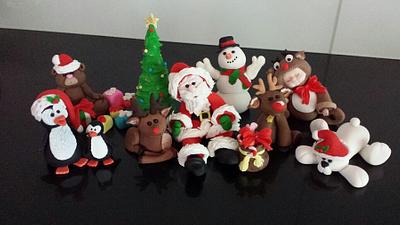 Christmas cake toppers - Cake by Five Starr Cakes & Toppers