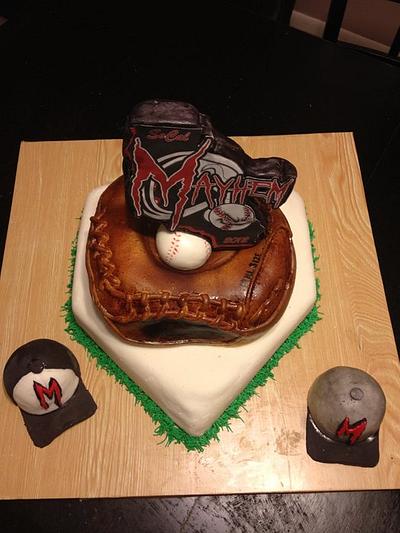 for my son's travel ball team - Cake by Traci