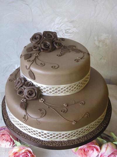 Chocolate Roses - Cake by The Vintage Baker