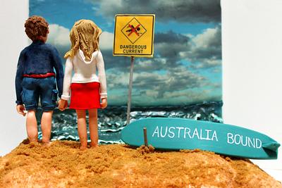 Australia Bound - Cake by Estrele Cakes 