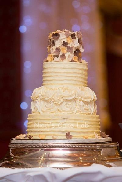 Rustic wedding cake - Cake by Nicci's Cake Lab