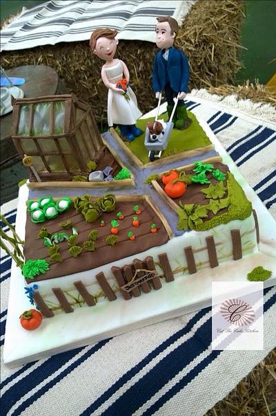 Veg Plot Wedding Cake - Cake by Emma Lake - Cut The Cake Kitchen