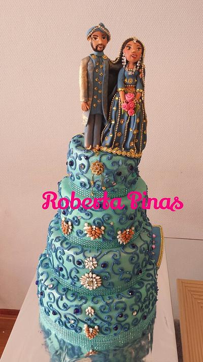 indian wedding - Cake by Roberta
