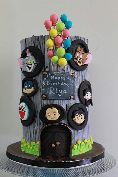 The cartoon house! - Cake by Midnight Kakery