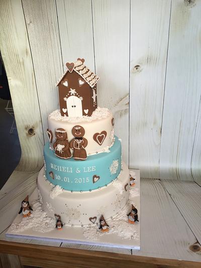 Winter wedding cake  - Cake by Littlelizacakes