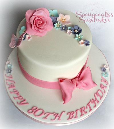 80th Birthday Cake - Cake by Spongecakes Suzebakes