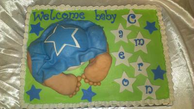 Cowboys baby bottom - Cake by lcressel