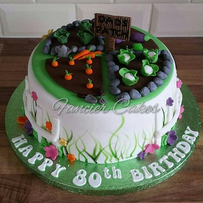 Gardening birthday cake - Cake by Fancier Cakes