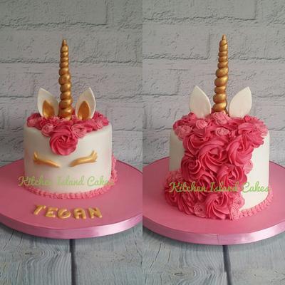 Pink Unicorn  - Cake by Kitchen Island Cakes