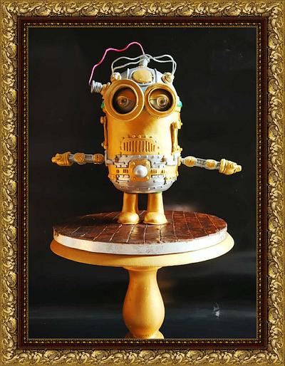  Steampunk Electric Minion !!! - Cake by GorgeousCakesBLR
