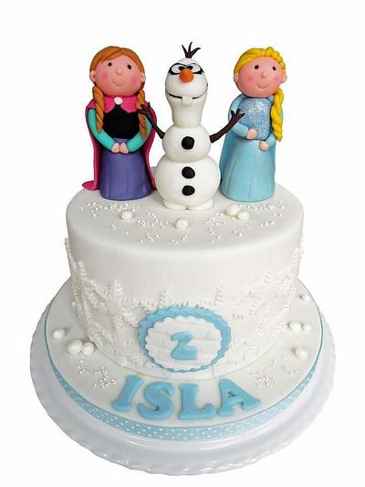 Frozen themed cake  - Cake by Vanilla Iced 