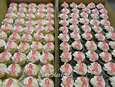 More Breast Cancer cupcakes - Cake by Donna Tokazowski- Cake Hatteras, Martinsburg WV