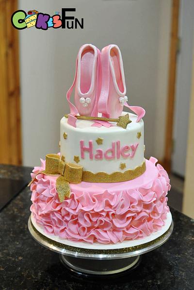Ballet Shoes and Ruffles - Cake by Cakes For Fun