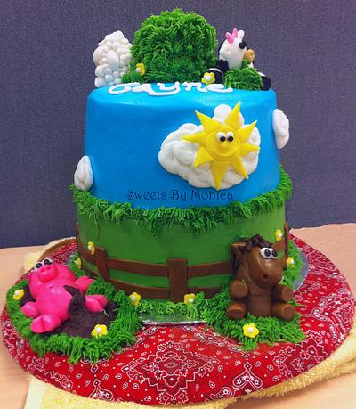 1st Birthday Barnyard Fun  - Cake by Sweets By Monica