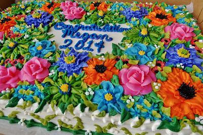 Summer buttercream flowers galore! - Cake by Nancys Fancys Cakes & Catering (Nancy Goolsby)