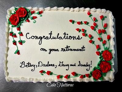 Multi Retirement Cake - Cake by Donna Tokazowski- Cake Hatteras, Martinsburg WV