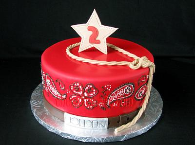 Cowboy bandana cake - Cake by Soraya Avellanet
