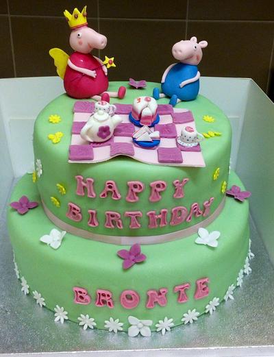 Peppa pig birthday cake - Cake by shelley