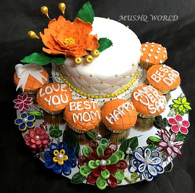 ORANGE PLATTER - Cake by MUSHQWORLD