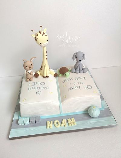 Books and Baby Animal love - Cake by Lulu Goh