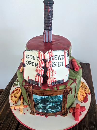 Zombies and the walking dead!! - Cake by Della Kelley