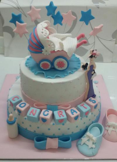 Baby shower cake - Cake by sheilavk