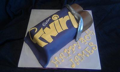 anyone for a Twirl?? - Cake by Ottiescakery