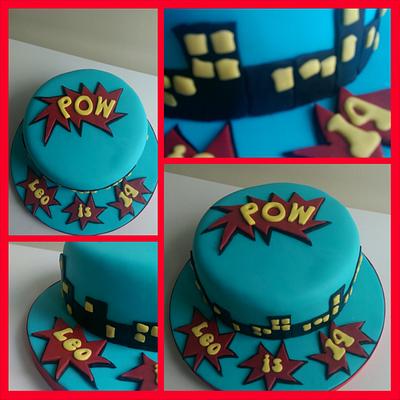 Simple superhero cake. - Cake by Amy