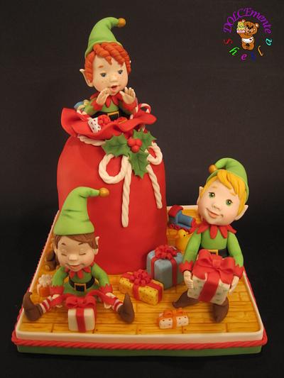 Christmas elves - Cake by Sheila Laura Gallo