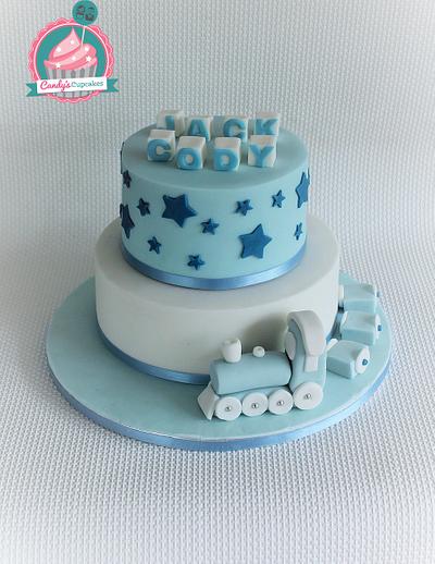 Trains and Stars - Cake by Candy's Cupcakes