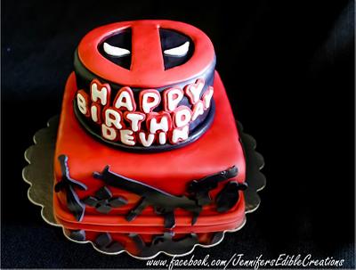 Deadpool Birthday Cake - Cake by Jennifer's Edible Creations