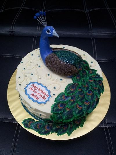 Peacock Themed Cake - Cake by Letchumi Sekaran