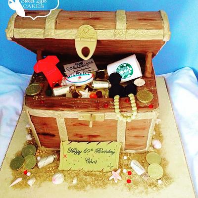 Treasure chest - Cake by Sweet Lips Cakes