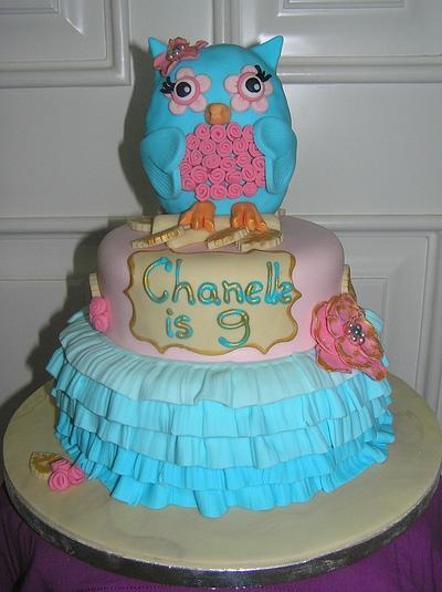 Owl Cake - Cake by Barbora Cakes