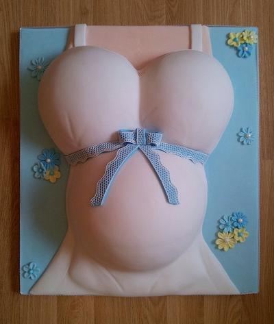 Baby Bump cake - Cake by Sarah Poole