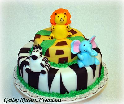 Safari Baby Shower Cake  - Cake by Jennifer