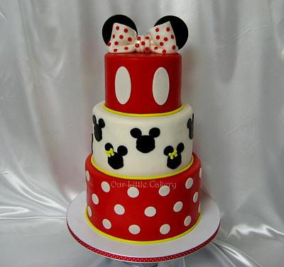 Minnie- Mickey Birthday Cake - Cake by gizangel