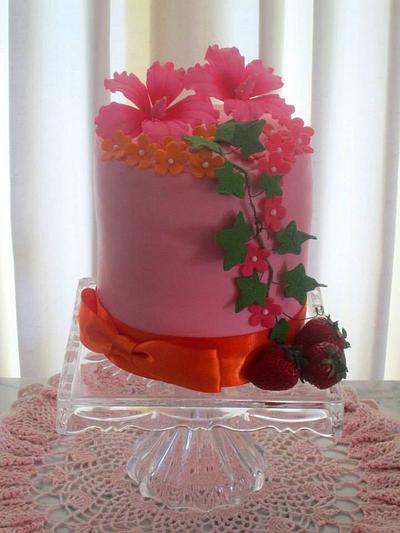 Strawberry Fields Forever Cake - Cake by CakeMaker1962