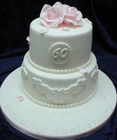 Diamond Wedding Anniversary - Cake by Alison Inglis