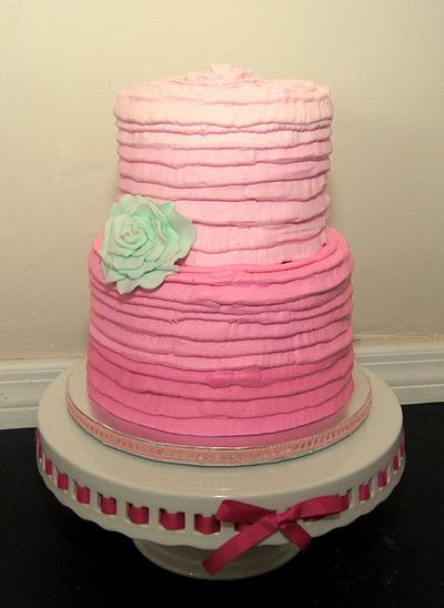 Ombre rose cake - Cake by Sylvia Cake