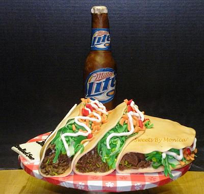 Tacos & Beer Anyone? - Cake by Sweets By Monica