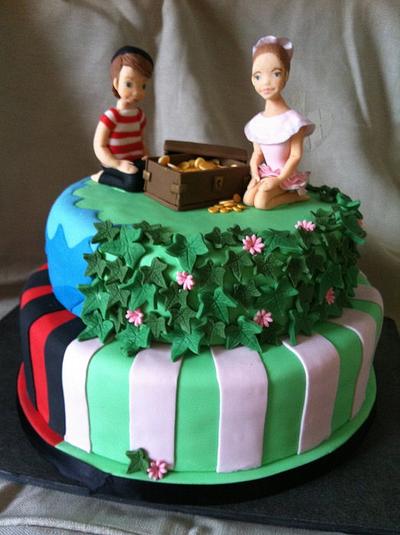 Pirate and Fairy cake - Cake by Sweet Redemption Cakes