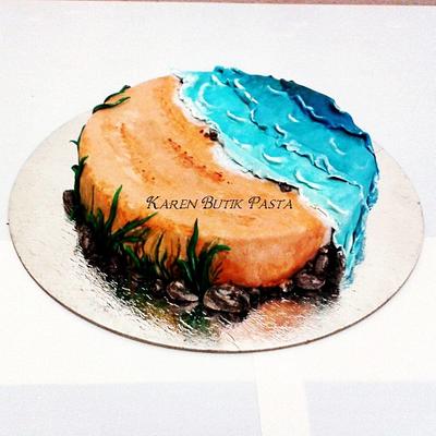 beach and sea - Cake by Neslihan MENTES