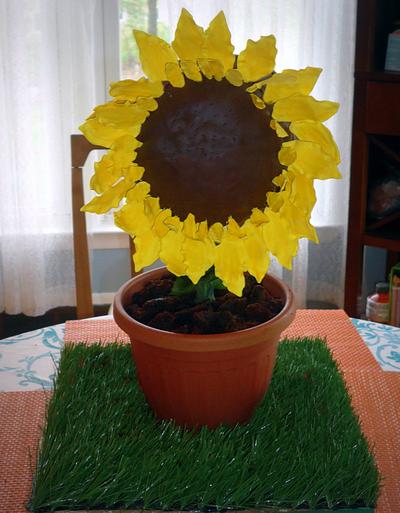 Mother's Day  Sunflower Cake - Cake by WANDA