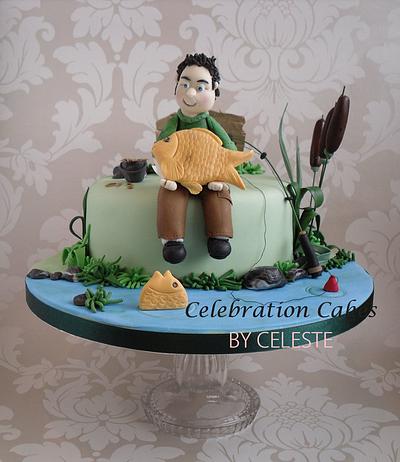 Carp fishing theme birthday cake  - Cake by Celebration Cakes by Celeste