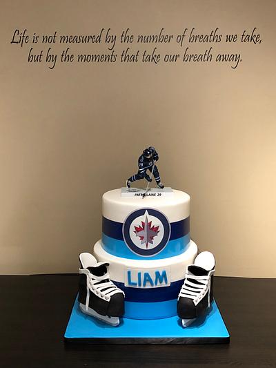 Hockey cake - Cake by Laurel's Cake Creations
