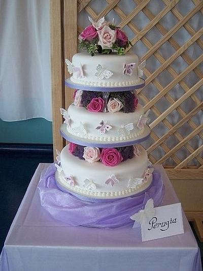 My First cake My Wedding Cake - Cake by Elizabeth Miles Cake Design