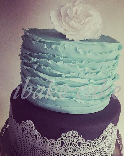 Colourful Elegant wedding cake - Cake by ibake-cake