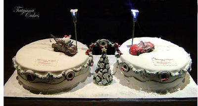 Cars Christmas - Cake by Tatyana Cakes
