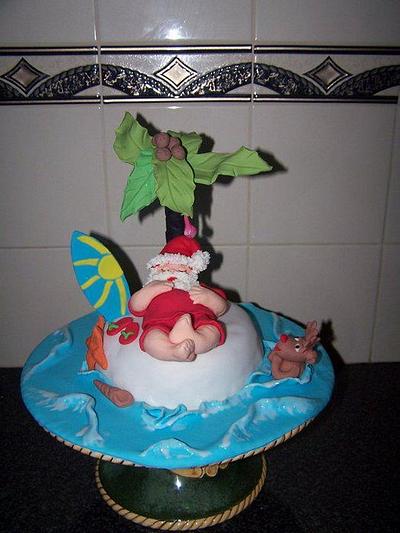 Santa Claus Cake - Cake by The Custom Piece of Cake